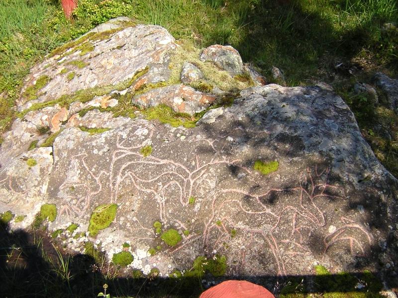 Sziklarajzok Vistnesnél|A több ezer éves rajzokat még csak fedél alá sem helyezték, sőt senki sem felügyeli